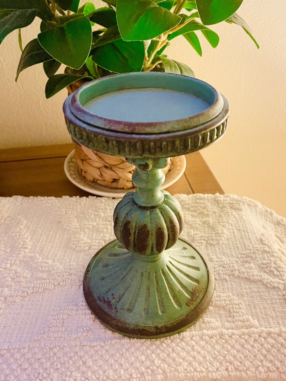 Hobby Lobby Teal Candlestick